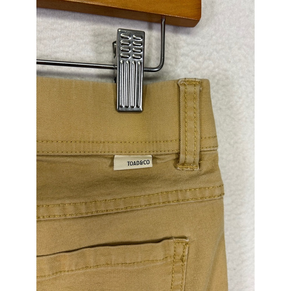 Gorpcore Toad&Co Womens 6 Tan Skinny Organic‎ Cotton Tencel Stretch Pants - Picture 4 of 11